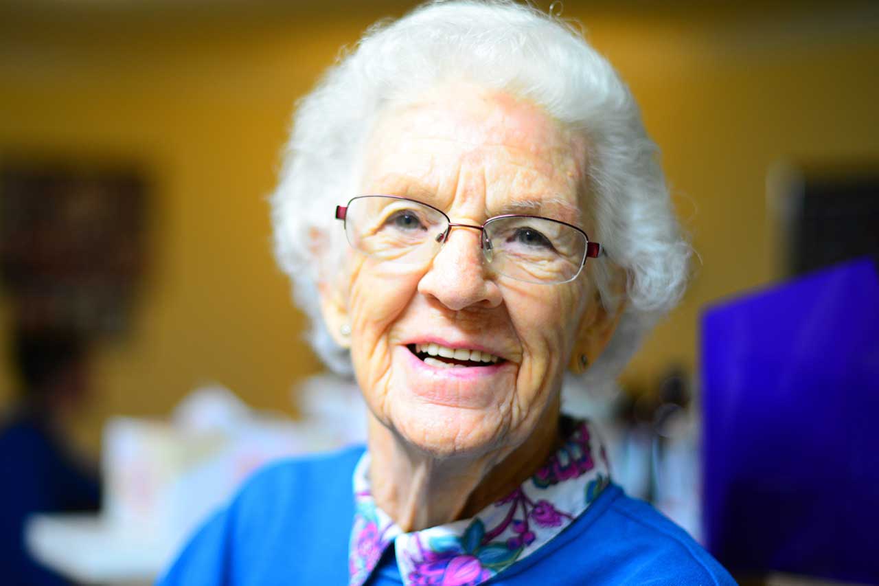 Older Lady with Low Vision