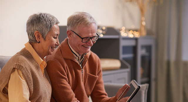 Elderly Couple Discussing Cataract Surgery